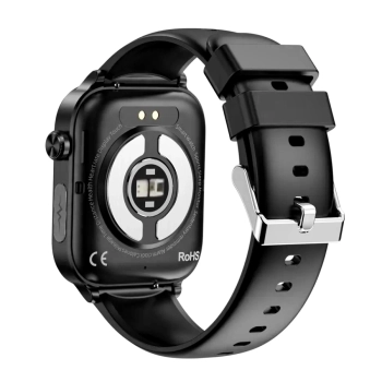 Smartwatch Męski Rubicon RNCF33 BLACK + Pasek Bordowy