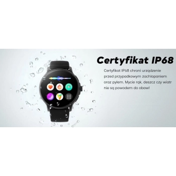 Smartwatch Damski GRAVITY GT12-6 Fioletowy Pasek Silikonowy + Srebrna Bransoleta