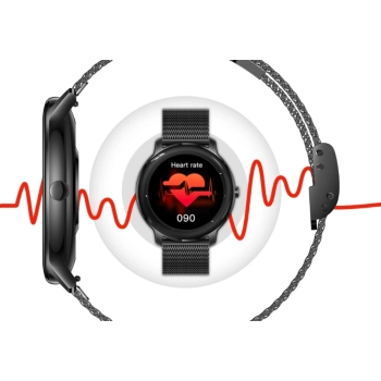 Smartwatch Damski RUBICON RNBE66 Black SMARUB124