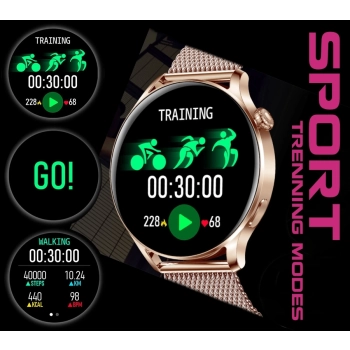 Smartwatch Damski RUBICON RNCE81 Rose Gold SMARUB131