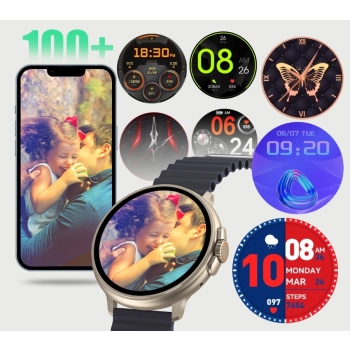 Smartwatch RUBICON RNCF15 Tytan/Orange SMARUB258