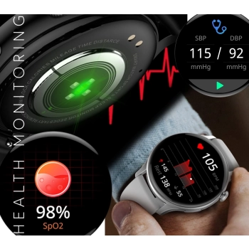 Smartwatch RUBICON RNCF10 Black SMARUB237