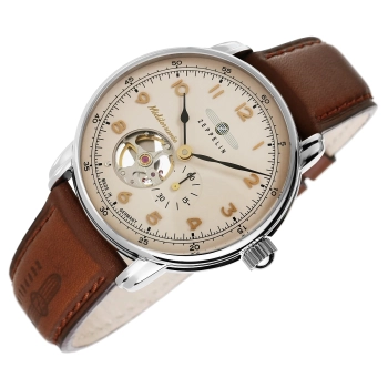 Zegarek Męski ZEPPELIN Mediterranee Open Heart Automatic 9666-5 + BOX