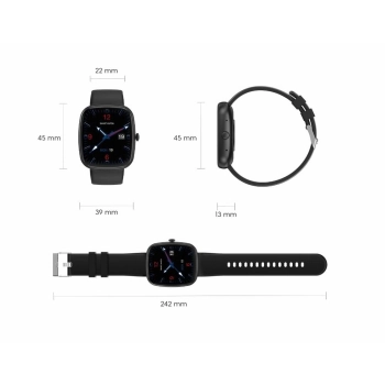 Smartwatch Damski GRAVITY GT18-1 Różowy Pasek Silikonowy + Czarny Pasek