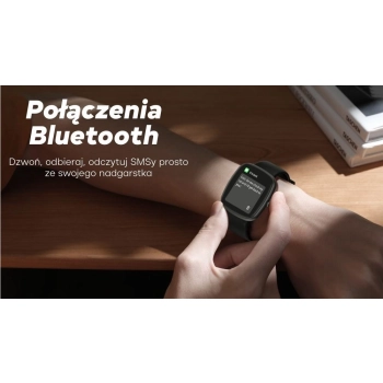 Smartwatch Damski GRAVITY GT18-2 Różowy Pasek Silikonowy + Biały Pasek